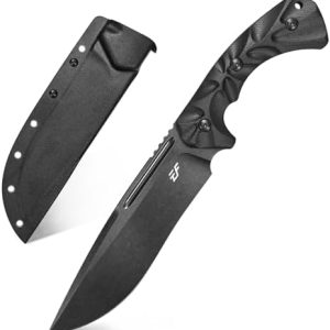 Eafengrow EF145 Fixed Blade Knife - DC53 Steel, G10 Handle, Full Tang - EDC Tool for Working, Camping, and Adventure - D