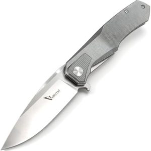 Tactical Folding Knife - |78" S90V Steel Blade, Aluminum Handle, Liner Lock, Outdoor EDC Pocket Knife for Camping and Su